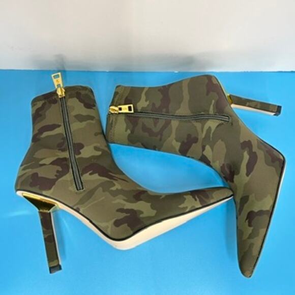 PRIVATE LISTING for grannyking07 ...Good American Camo Ankle 3.75" Boots Sz 6.5 - Picture 8 of 11